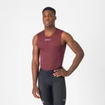 CASTELLI Cyklistické tričko bez rukávov - PRO MESH 2.0 - bordová CASTELLI Cyklistické tričko bez rukávov - PRO MESH 2.0 - bordová