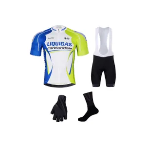 BONAVELO Cyklistický mega set - LIQUIGAS CANNONDALE - čierna/zelená/biela/modrá BONAVELO Cyklistický mega set - LIQUIGAS CANNONDALE - čierna/zelená/biela/modrá