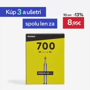 Športy > Cyklistika > Plášte a duše na bicykle > Cyklistické duše a ventily - Duša 700 × 23/32 s ventilom Presta 60 mm Športy > Cyklistika > Plášte a duše na bicykle > Cyklistické duše a ventily - Duša 700 × 23/32 s ventilom Presta 60 mm