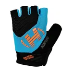 HAVEN Cyklistické rukavice krátkoprsté - DEMO NEO SHORT - modrá/oranžová HAVEN Cyklistické rukavice krátkoprsté - DEMO NEO SHORT - modrá/oranžová