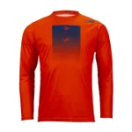 KENNY Cyklistický dres s dlhým rukávom letný - FACTORY - oranžová/modrá KENNY Cyklistický dres s dlhým rukávom letný - FACTORY - oranžová/modrá