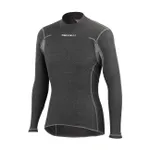 CASTELLI Cyklistické tričko s dlhým rukávom - FLANDERS WARM - šedá CASTELLI Cyklistické tričko s dlhým rukávom - FLANDERS WARM - šedá