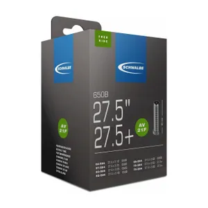 SCHWALBE duša - AV21F 27.5x2.10/3.00 40mm - čierna SCHWALBE duša - AV21F 27.5x2.10/3.00 40mm - čierna