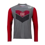 KENNY Cyklistický dres s dlhým rukávom letný - PROLIGHT KID - červená/šedá KENNY Cyklistický dres s dlhým rukávom letný - PROLIGHT KID - červená/šedá