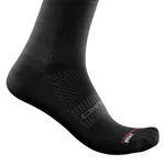 CASTELLI Cyklistické ponožky klasické - ROSSO CORSA 11 LADY - čierna CASTELLI Cyklistické ponožky klasické - ROSSO CORSA 11 LADY - čierna
