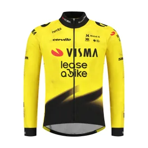 RAPIDGEAR Cyklistický dres s dlhým rukávom letný - REPLICA VISMA 2026 - žltá/čierna RAPIDGEAR Cyklistický dres s dlhým rukávom letný - REPLICA VISMA 2026 - žltá/čierna