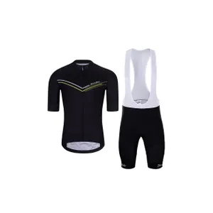 HOLOKOLO Cyklistický krátky dres a krátke nohavice - LEVEL UP - čierna HOLOKOLO Cyklistický krátky dres a krátke nohavice - LEVEL UP - čierna