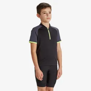 Športy > Cyklistika > Cyklistické oblečenie > Detské cyklistické oblečenie - Detský cyklistický dres 500 s krátkym rukávom čierno-žltý Športy > Cyklistika > Cyklistické oblečenie > Detské cyklistické oblečenie - Detský cyklistický dres 500 s krátkym rukávom čierno-žltý