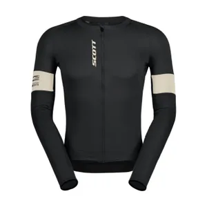 SCOTT Cyklistický dres s dlhým rukávom letný - ENDURANCE PRO - čierna/biela SCOTT Cyklistický dres s dlhým rukávom letný - ENDURANCE PRO - čierna/biela