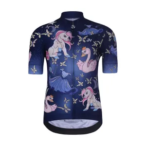 HOLOKOLO Cyklistický dres s krátkym rukávom - FAIRY TALE - modrá HOLOKOLO Cyklistický dres s krátkym rukávom - FAIRY TALE - modrá