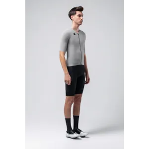 GOBIK Cyklistický dres s krátkym rukávom - CX SOLID - šedá GOBIK Cyklistický dres s krátkym rukávom - CX SOLID - šedá