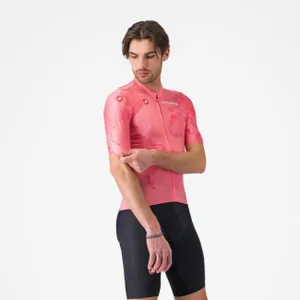 CASTELLI Cyklistický dres s krátkym rukávom - GIRO 108 COMPETIZIONE 3 - ružová CASTELLI Cyklistický dres s krátkym rukávom - GIRO 108 COMPETIZIONE 3 - ružová