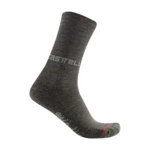 CASTELLI Cyklistické ponožky klasické - QUINDICI SOFT MERINO W - zelená CASTELLI Cyklistické ponožky klasické - QUINDICI SOFT MERINO W - zelená