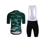 HOLOKOLO Cyklistický krátky dres a krátke nohavice - CAMOTRAIL - čierna/zelená HOLOKOLO Cyklistický krátky dres a krátke nohavice - CAMOTRAIL - čierna/zelená