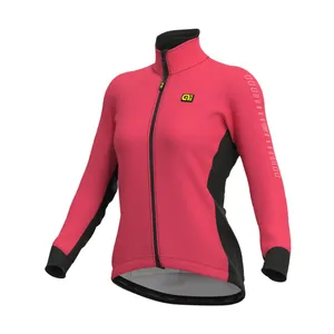ALÉ Cyklistická zateplená bunda - SOLID FONDO LADY WNT - ružová ALÉ Cyklistická zateplená bunda - SOLID FONDO LADY WNT - ružová