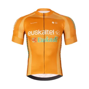 BONAVELO Cyklistický dres s krátkym rukávom - EUSKALTEL-EUSKADI - oranžová BONAVELO Cyklistický dres s krátkym rukávom - EUSKALTEL-EUSKADI - oranžová