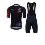 HOLOKOLO Cyklistický krátky dres a krátke nohavice - SKETCH - červená/čierna HOLOKOLO Cyklistický krátky dres a krátke nohavice - SKETCH - červená/čierna