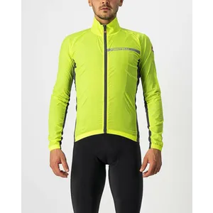 CASTELLI Cyklistická vetruodolná bunda - SQUADRA STRECH - žltá CASTELLI Cyklistická vetruodolná bunda - SQUADRA STRECH - žltá