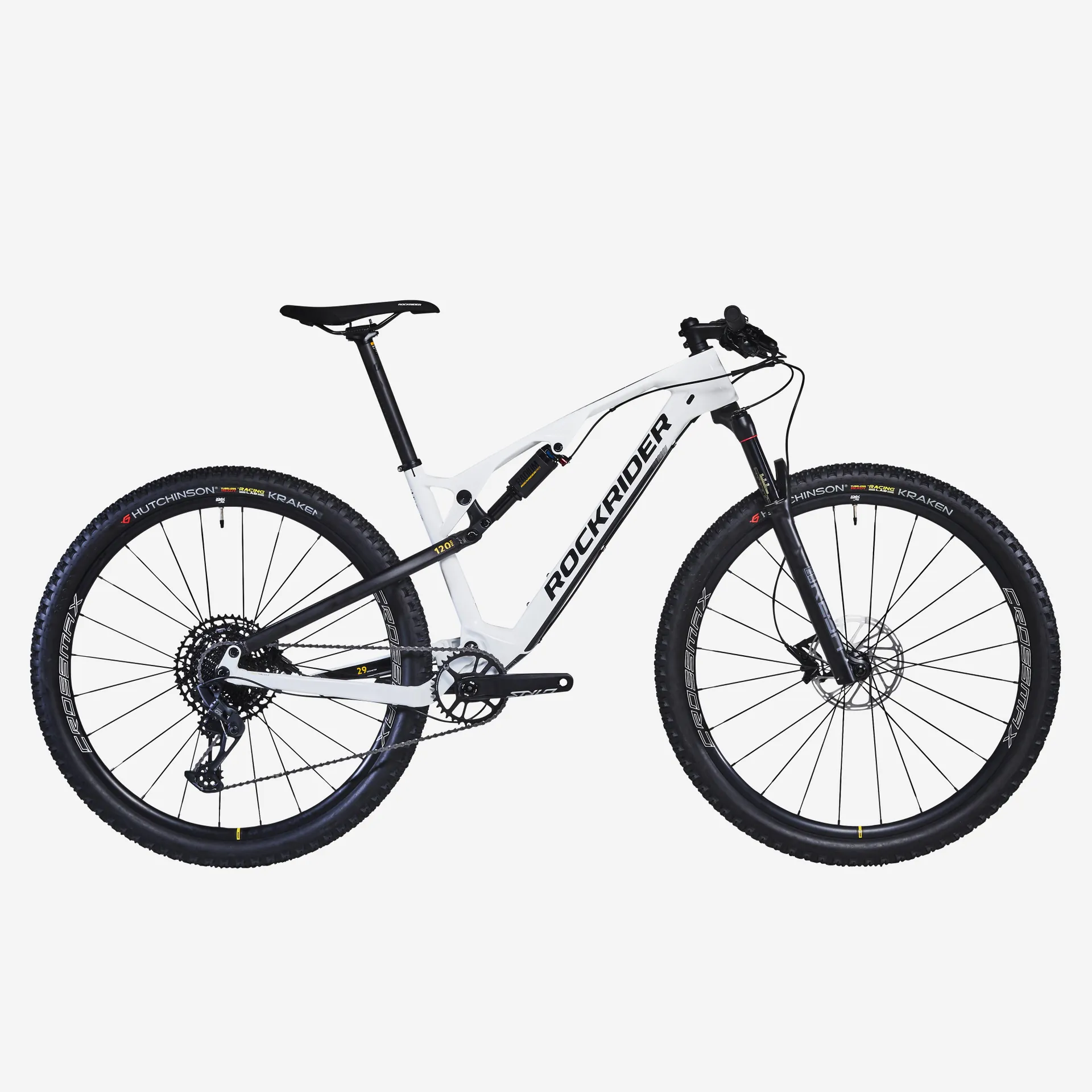 Horský bicykel - Horský bicykel XC 900 S karbónovo-hliníkový rám biely Horský bicykel - Horský bicykel XC 900 S karbónovo-hliníkový rám biely