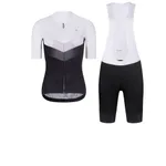 RIVANELLE Cyklistický krátky dres a krátke nohavice - ARROW II - čierna/biela RIVANELLE Cyklistický krátky dres a krátke nohavice - ARROW II - čierna/biela