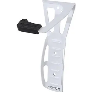 Šport a outdoor | Cyklistika | Cyklodoplnky | Stojany a držiaky - Force Držiak kolesa na stenu za predné koleso Fe, biely Šport a outdoor | Cyklistika | Cyklodoplnky | Stojany a držiaky - Force Držiak kolesa na stenu za predné koleso Fe, biely