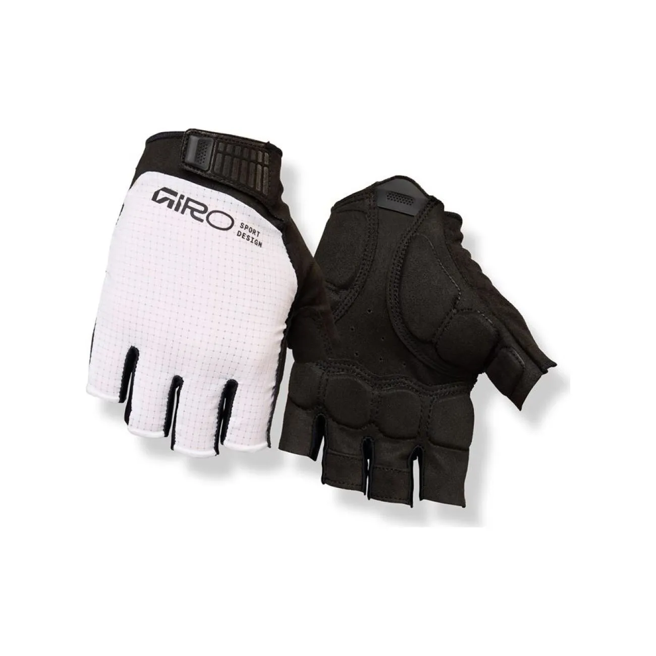 GIRO Cyklistické rukavice krátkoprsté - BRAVO II GEL - biela GIRO Cyklistické rukavice krátkoprsté - BRAVO II GEL - biela