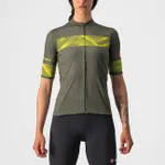 CASTELLI Cyklistický dres s krátkym rukávom - FENICE LADY - žltá/zelená CASTELLI Cyklistický dres s krátkym rukávom - FENICE LADY - žltá/zelená