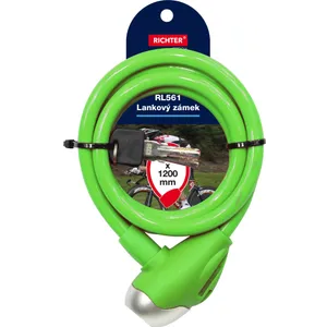 Šport a outdoor | Cyklistika | Cyklodoplnky | Zámky - Richter Czech RL.561.10×1200.ZEL Šport a outdoor | Cyklistika | Cyklodoplnky | Zámky - Richter Czech RL.561.10×1200.ZEL