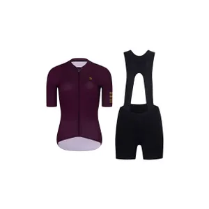 RIVANELLE Cyklistický krátky dres a krátke nohavice - VICTORIOUS GOLD LADY - čierna/bordová RIVANELLE Cyklistický krátky dres a krátke nohavice - VICTORIOUS GOLD LADY - čierna/bordová