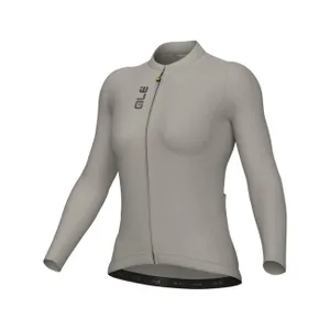 ALÉ Cyklistický dres s dlhým rukávom letný - COLOR BLOCK PRAGMA - béžová ALÉ Cyklistický dres s dlhým rukávom letný - COLOR BLOCK PRAGMA - béžová