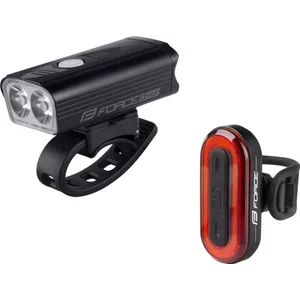 Šport a outdoor | Cyklistika | Cyklodoplnky | Svetlá - Force Diver ARC sada USB predné + zadné Šport a outdoor | Cyklistika | Cyklodoplnky | Svetlá - Force Diver ARC sada USB predné + zadné