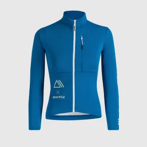 SPORTFUL Cyklistický dres s dlhým rukávom zimný - POWER - modrá SPORTFUL Cyklistický dres s dlhým rukávom zimný - POWER - modrá