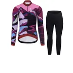 RIVANELLE Cyklistická zimná bunda a nohavice - SUNSET WINTER - viacfarebná/ružová/čierna RIVANELLE Cyklistická zimná bunda a nohavice - SUNSET WINTER - viacfarebná/ružová/čierna