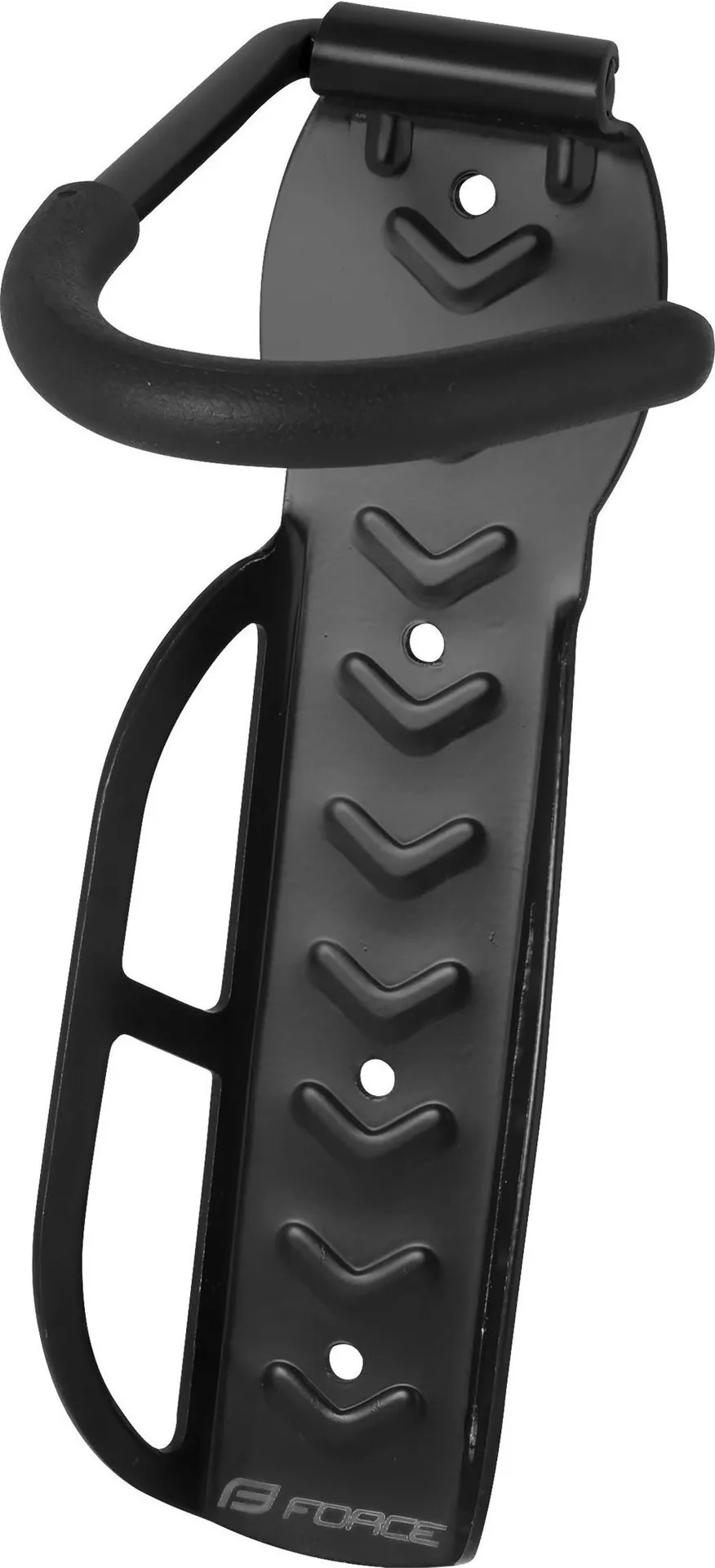 Šport a outdoor | Cyklistika | Cyklodoplnky | Stojany a držiaky - Force Držiak bicykla na stenu za predné koleso Fe, čierny Šport a outdoor | Cyklistika | Cyklodoplnky | Stojany a držiaky - Force Držiak bicykla na stenu za predné koleso Fe, čierny