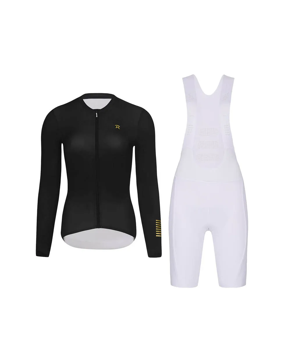 HOLOKOLO Cyklistický krátky dres a krátke nohavice - VICTORIOUS ELITE - biela/čierna HOLOKOLO Cyklistický krátky dres a krátke nohavice - VICTORIOUS ELITE - biela/čierna