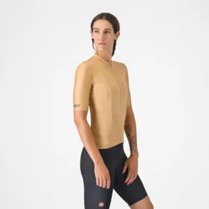 CASTELLI Cyklistický dres s krátkym rukávom - UNLIMITED W - hnedá CASTELLI Cyklistický dres s krátkym rukávom - UNLIMITED W - hnedá