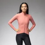 ALÉ Cyklistický dres s dlhým rukávom zimný - R-EV1 WARM RACE 2.0 LADY - ružová ALÉ Cyklistický dres s dlhým rukávom zimný - R-EV1 WARM RACE 2.0 LADY - ružová