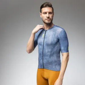 ALÉ Cyklistický dres s krátkym rukávom - PRAGMA DEEP - modrá ALÉ Cyklistický dres s krátkym rukávom - PRAGMA DEEP - modrá