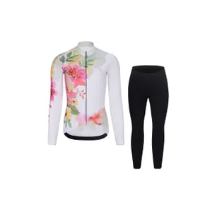 RIVANELLE Cyklistická zimná bunda a nohavice - FLOWERY WINTER - viacfarebná/čierna RIVANELLE Cyklistická zimná bunda a nohavice - FLOWERY WINTER - viacfarebná/čierna