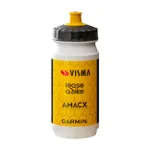 TACX Cyklistická fľaša na vodu - VISMA-LEASE A BIKE 2025 - žltá/čierna TACX Cyklistická fľaša na vodu - VISMA-LEASE A BIKE 2025 - žltá/čierna