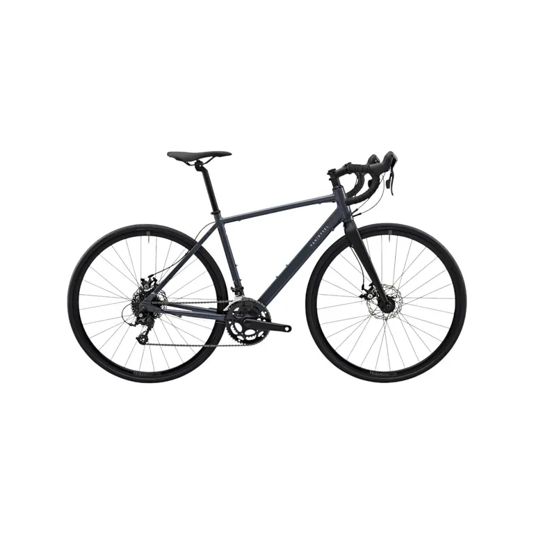 Cestný bicykel - Dámsky cestný bicykel RC120 sivý Cestný bicykel - Dámsky cestný bicykel RC120 sivý
