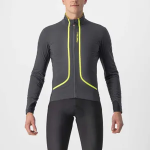 CASTELLI Cyklistická zateplená bunda - FLIGHT AIR - antracitová CASTELLI Cyklistická zateplená bunda - FLIGHT AIR - antracitová