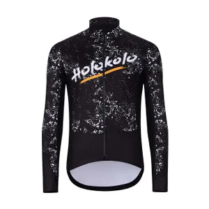 HOLOKOLO Cyklistická zateplená bunda - GRAFFITI - čierna HOLOKOLO Cyklistická zateplená bunda - GRAFFITI - čierna