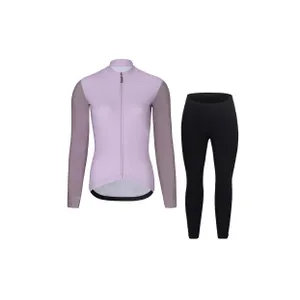 RIVANELLE Cyklistická zimná bunda a nohavice - PERFORMANCE WINTER - čierna/fialová RIVANELLE Cyklistická zimná bunda a nohavice - PERFORMANCE WINTER - čierna/fialová