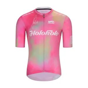 HOLOKOLO Cyklistický dres s krátkym rukávom - TEAM SPIRIT - ružová/viacfarebná HOLOKOLO Cyklistický dres s krátkym rukávom - TEAM SPIRIT - ružová/viacfarebná