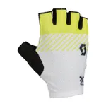 SCOTT Cyklistické rukavice krátkoprsté - RC TEAM SF - žltá/biela/čierna SCOTT Cyklistické rukavice krátkoprsté - RC TEAM SF - žltá/biela/čierna