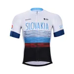 BONAVELO Cyklistický dres s krátkym rukávom - SLOVAKIA - biela/červená/modrá/čierna BONAVELO Cyklistický dres s krátkym rukávom - SLOVAKIA - biela/červená/modrá/čierna