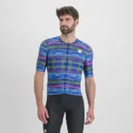 SPORTFUL Cyklistický dres s krátkym rukávom - GLITCH BOMBER - modrá SPORTFUL Cyklistický dres s krátkym rukávom - GLITCH BOMBER - modrá