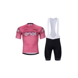 BONAVELO Cyklistický krátky dres a krátke nohavice - GIRO D´ITALIA - čierna/ružová BONAVELO Cyklistický krátky dres a krátke nohavice - GIRO D´ITALIA - čierna/ružová