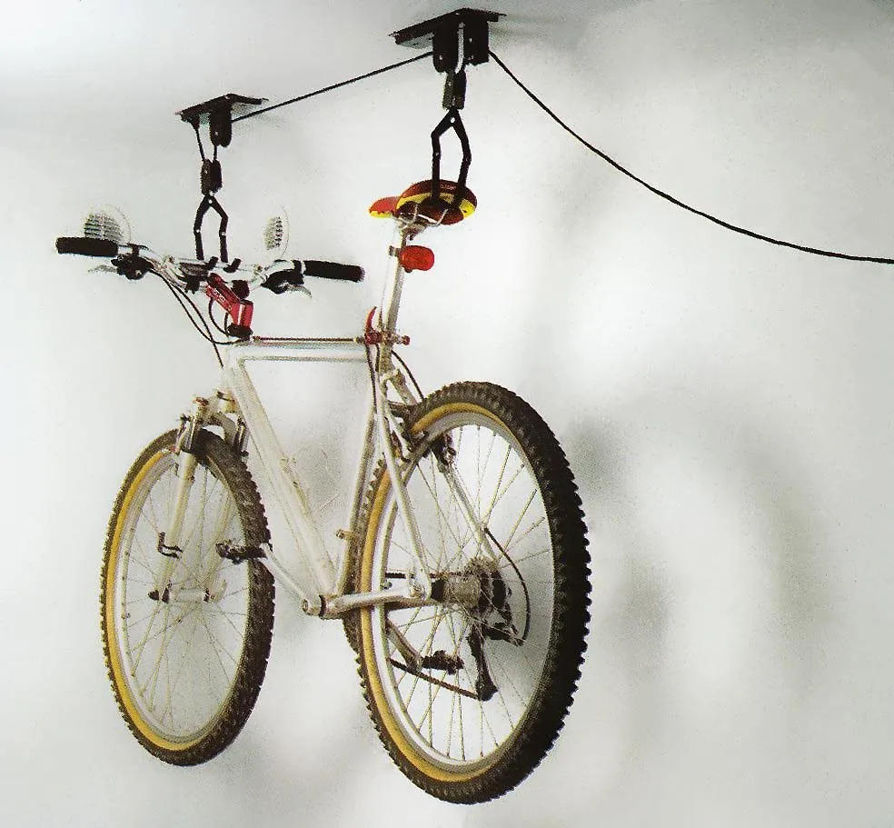 Šport a outdoor | Cyklistika | Cyklodoplnky | Stojany a držiaky | Interiérové držiaky - Dresco - Zdvihák bicykla – pripevnenie pod strop Šport a outdoor | Cyklistika | Cyklodoplnky | Stojany a držiaky | Interiérové držiaky - Dresco - Zdvihák bicykla – pripevnenie pod strop